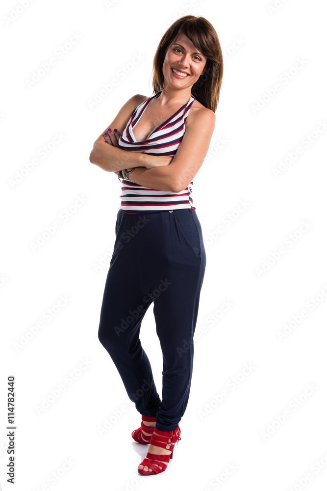Pretty model woman in studio Pretty model woman in studio