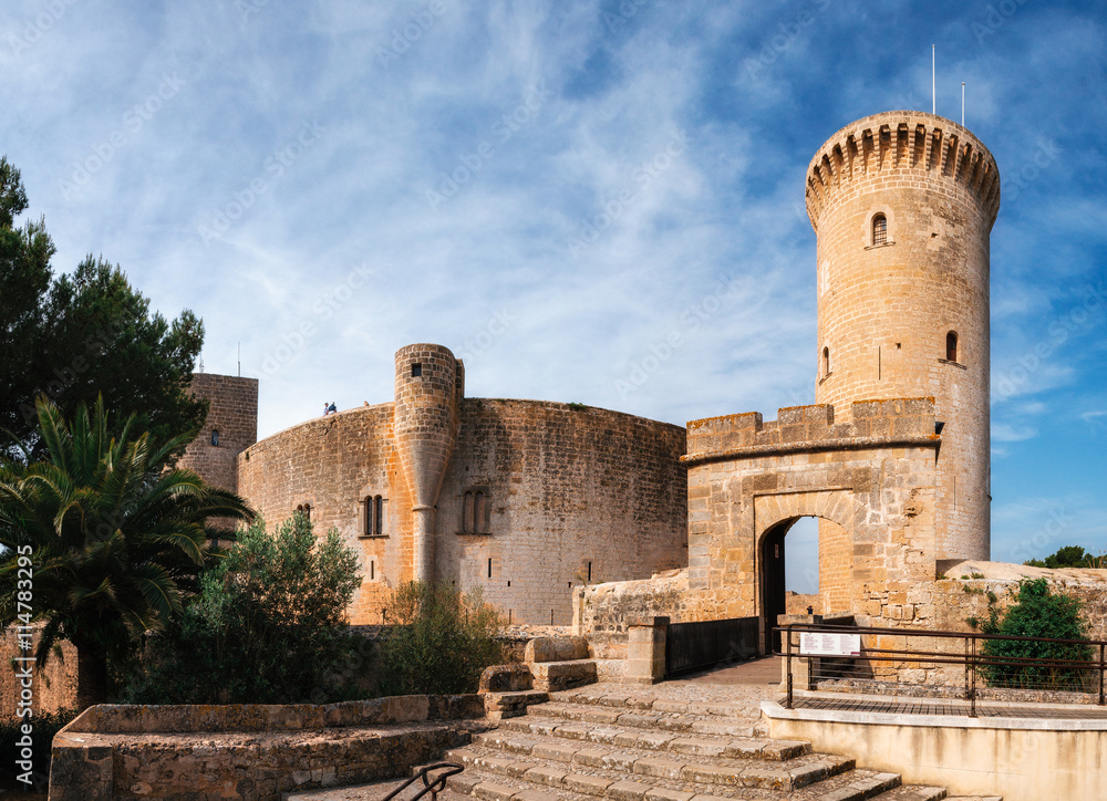 Naklejka premium Bellver castle in Palma de Mallorca, Spain