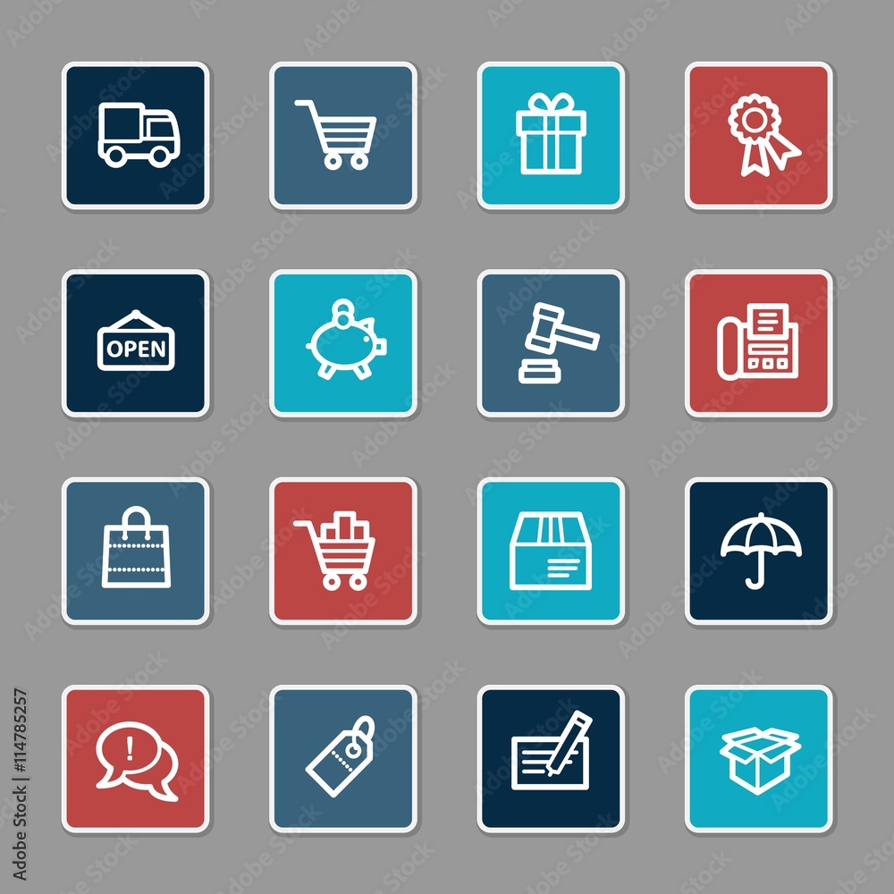 Shopping web icons Shopping web icons