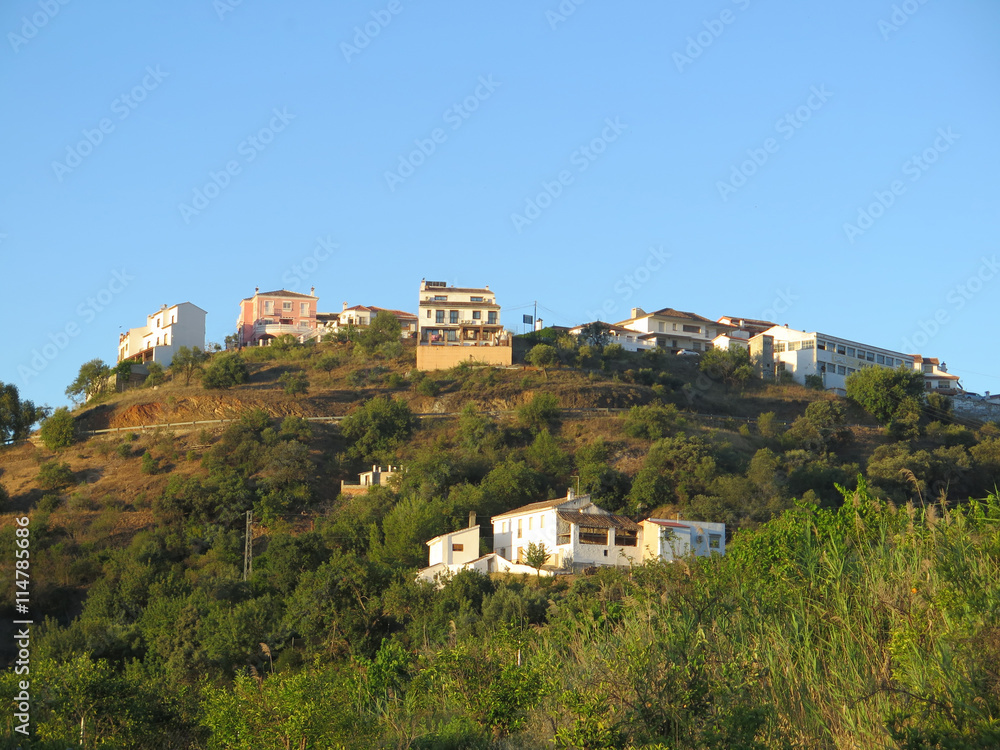 Residential hillside view