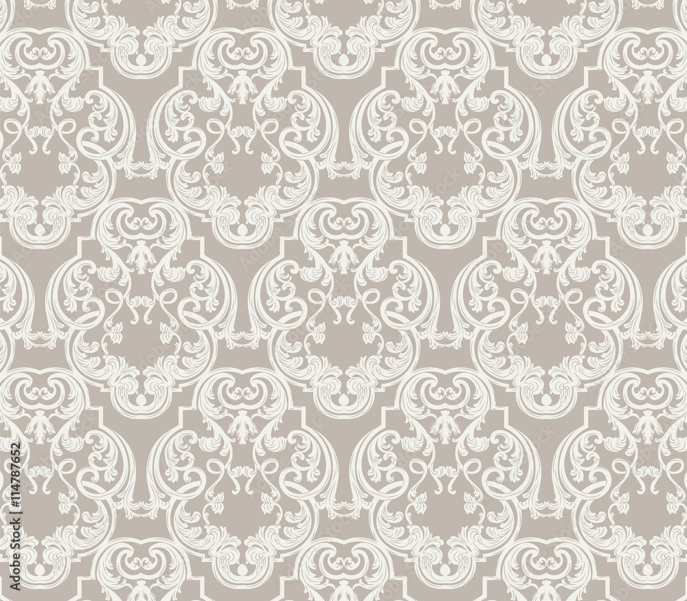 Vintage floral ornament pattern. Vector abstract