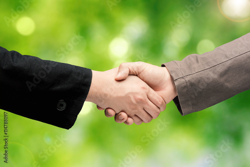 hand shake for business partnership concept