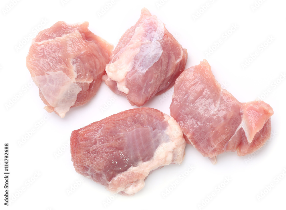 Fresh lamb meat isolated on the white background Fresh lamb meat isolated on the white background