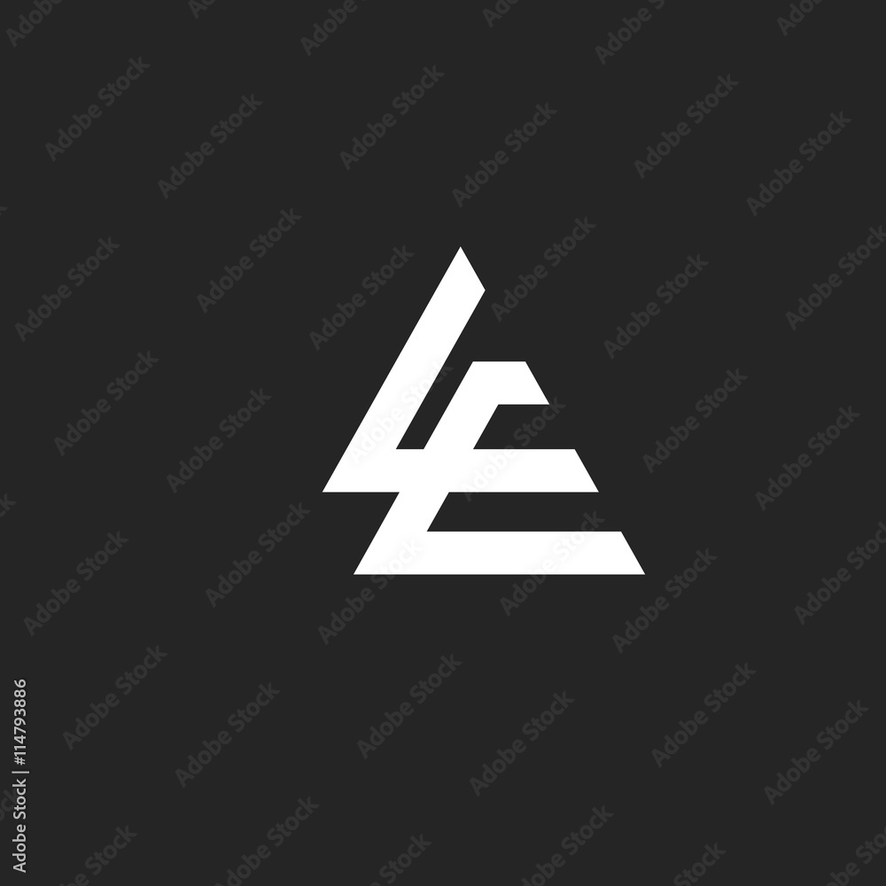 L and E letter with monogram sport style Business design template logo icon L and E letter with monogram sport style Business design template logo icon