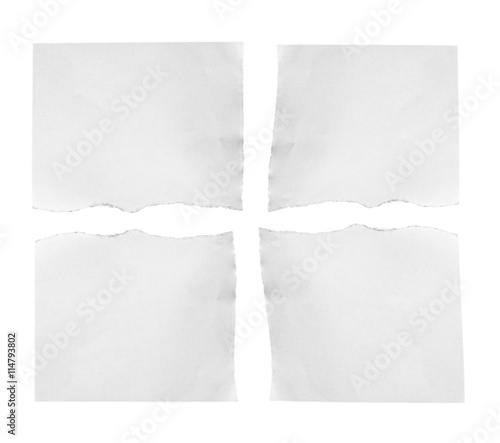 Wallpaper Mural Piece of torn paper on white background Torontodigital.ca