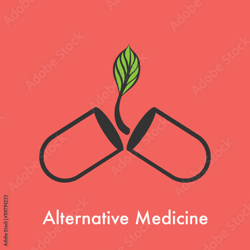 alternative medicine logo vector