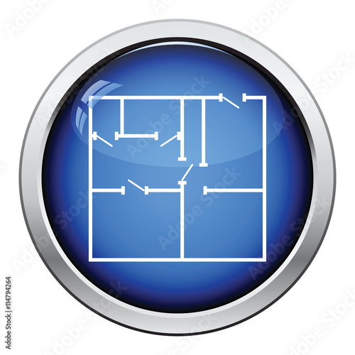 Icon of apartment plan photo