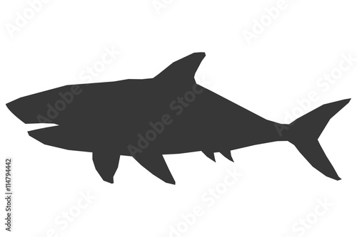 shark silhouette icon