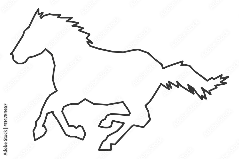 horse outline icon horse outline icon