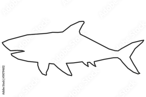 shark outline icon