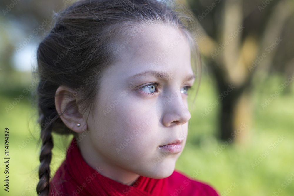 serious girl portrait serious girl portrait