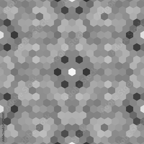 Kaleidoscopic low poly hexagon style vector mosaic background