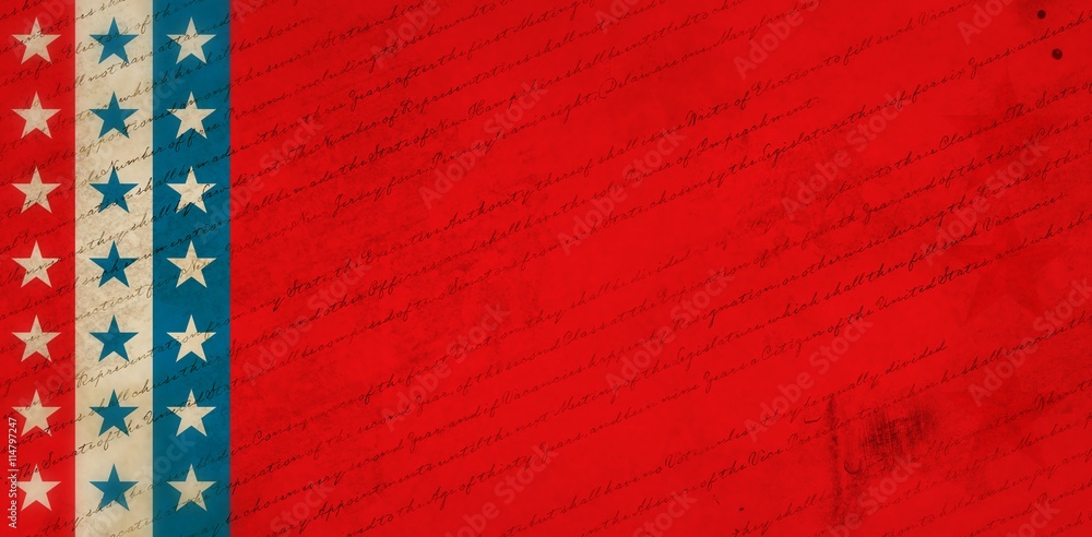 Obraz premium Composite image of declaration of independence