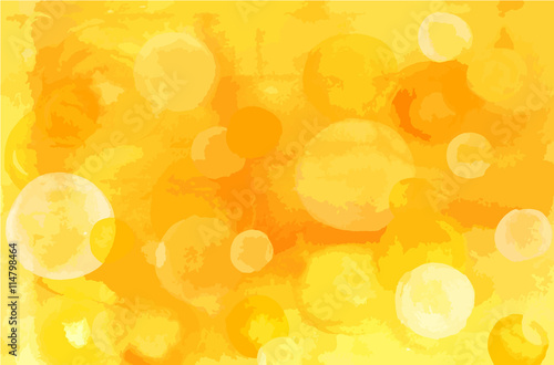 Abstract artistic golden yellow watercolor background texture wi