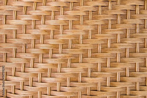 Brown rattan texture for background.