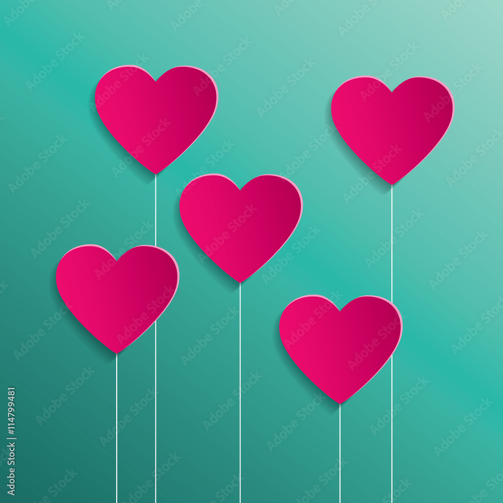  Heart for Valentines Day background