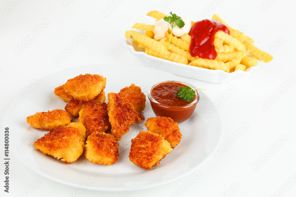 Pommes und Nuggets Pommes und Nuggets