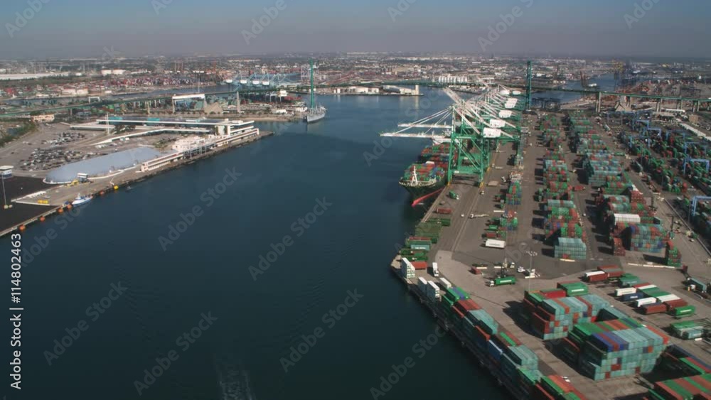 Past container terminal in Los Angeles Harbor. Shot in 2010. Past container terminal in Los Angeles Harbor. Shot in 2010.