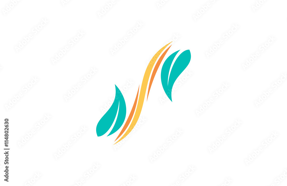 leaf beauty vector logo