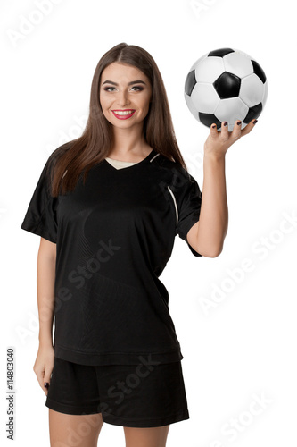 Fototapeta Naklejka Na Ścianę i Meble -  Woman soccer player