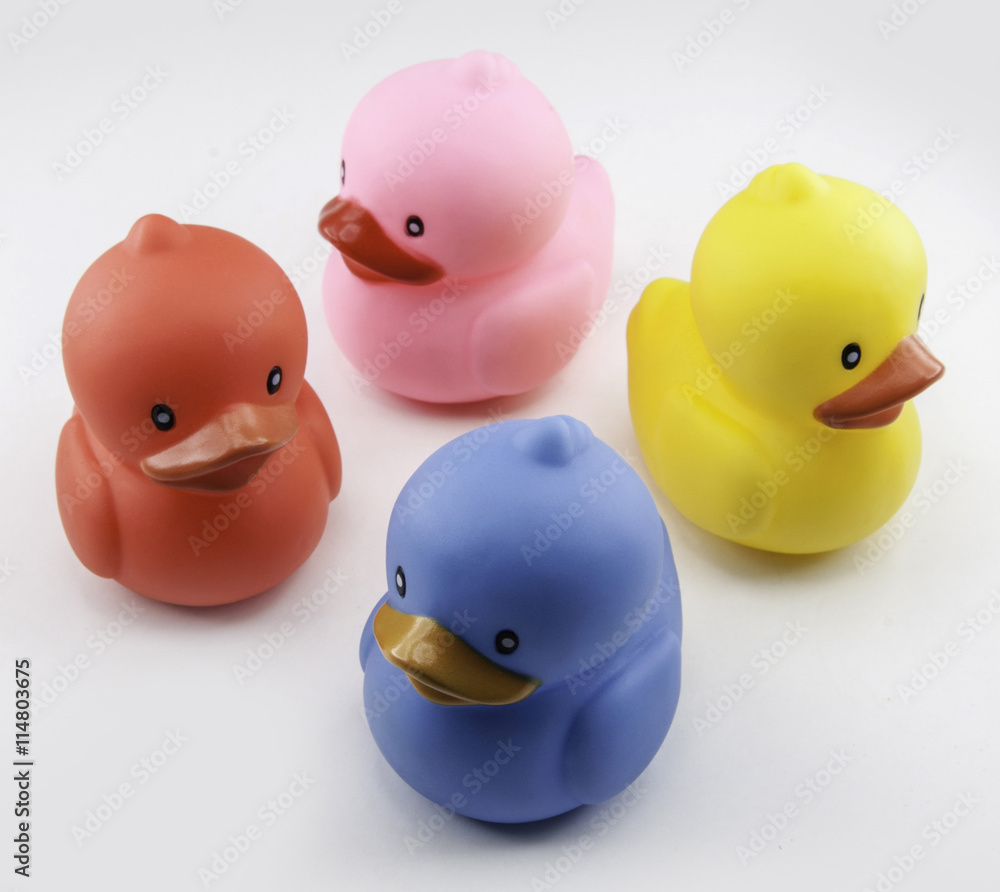 Cute rubber duck isolated over white background Cute rubber duck isolated over white background