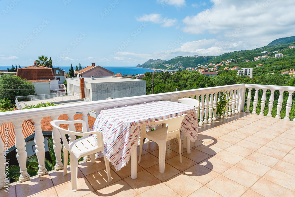 Fototapeta premium Terrace of a private house