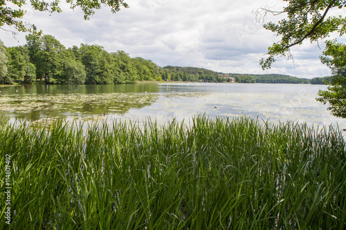 Fototapeta Naklejka Na Ścianę i Meble -  Lake Czos in the city of Mragowo, Mazury region, Poland