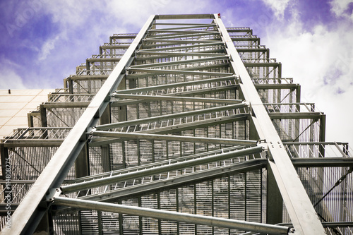 Rettungstreppe Feuertreppe auf Aussenfassade