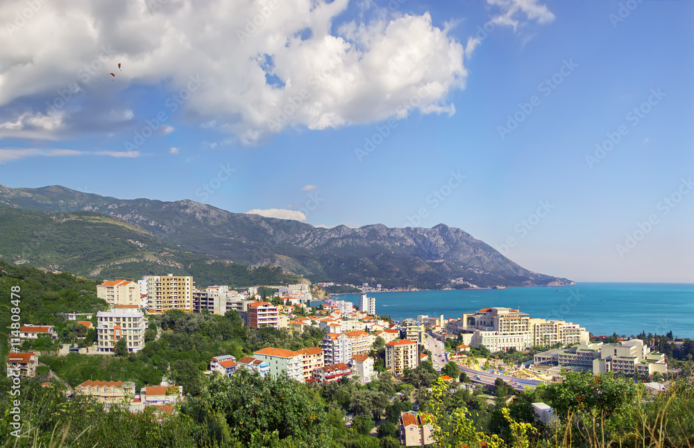 The resort village of Becici. Montenegro.
