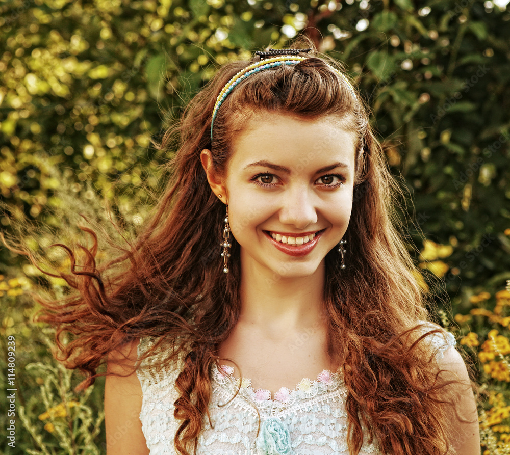 Beautiful girl with smile. Beautiful girl with smile.