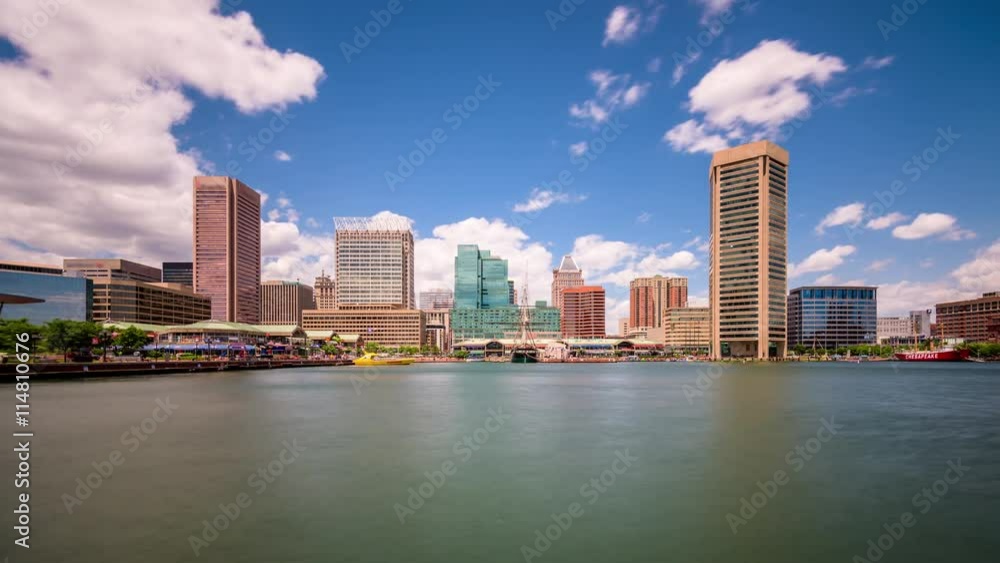 Baltimore, Maryland, USA skyline at the Inner Harbor. Baltimore, Maryland, USA skyline at the Inner Harbor.