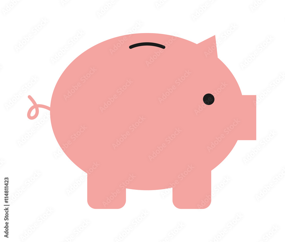 Obraz premium piggy isolated icon design
