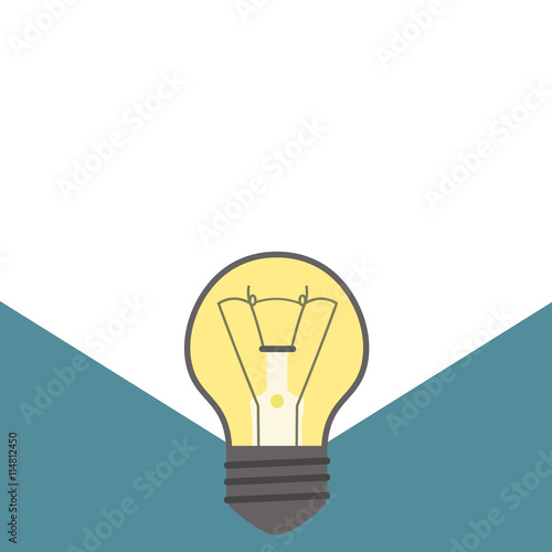 Electric light dispels darkness. creative idea or thirst for knowledge