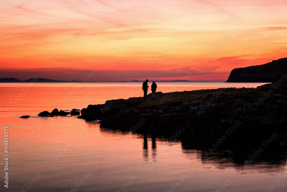 Sunset Fishing, Isle of Skye, Scotland