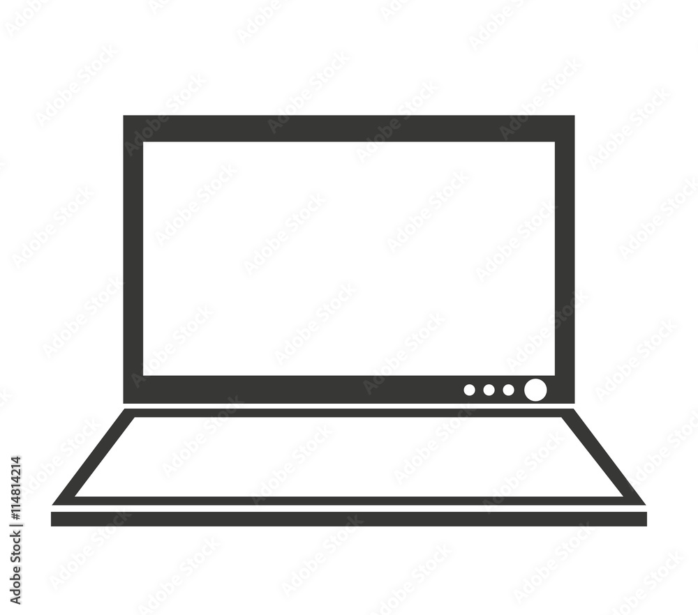 laptop computer isolated icon design laptop computer isolated icon design
