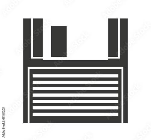 floppy disk isolated icon design