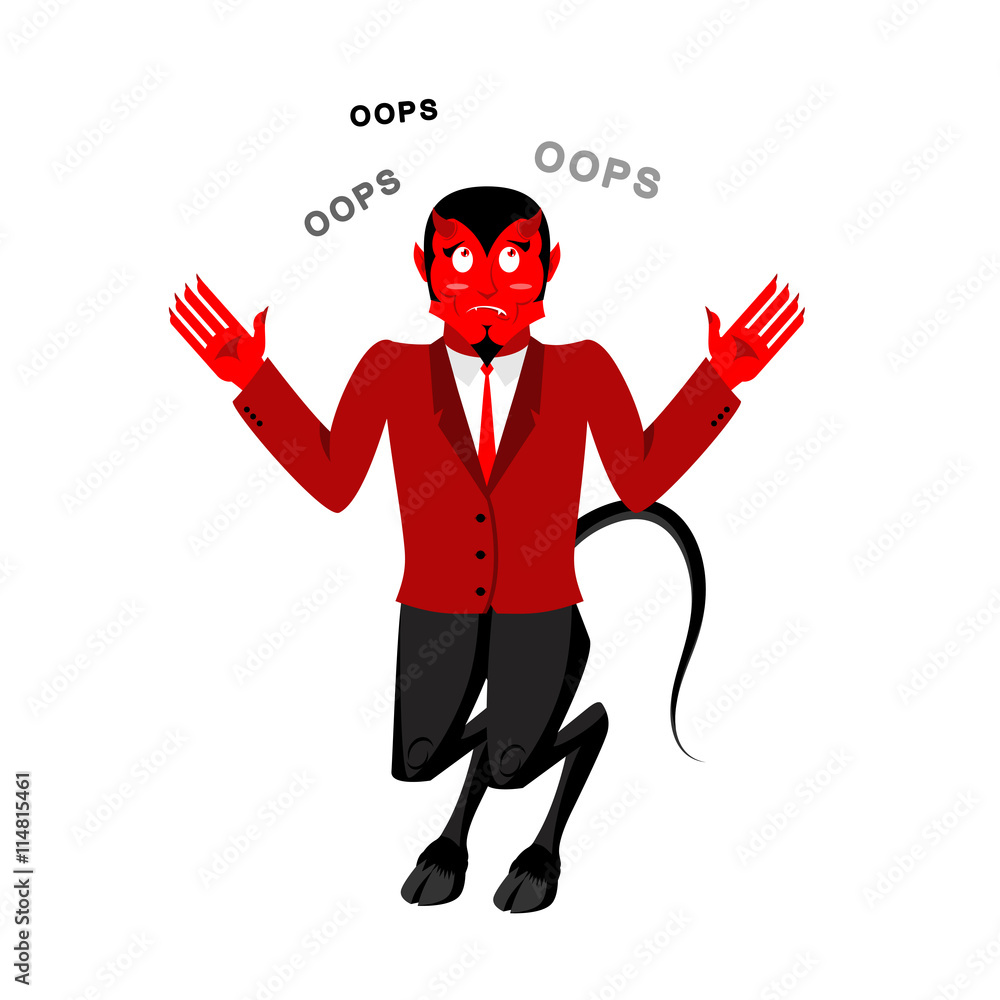 Satan speak OOPS. Surprised by demon. Red Devil is perplexed. Lu Satan speak OOPS. Surprised by demon. Red Devil is perplexed. Lu