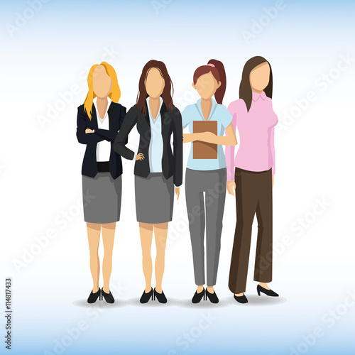 Woman avatar icon. Businesspeople design. Vector graphic