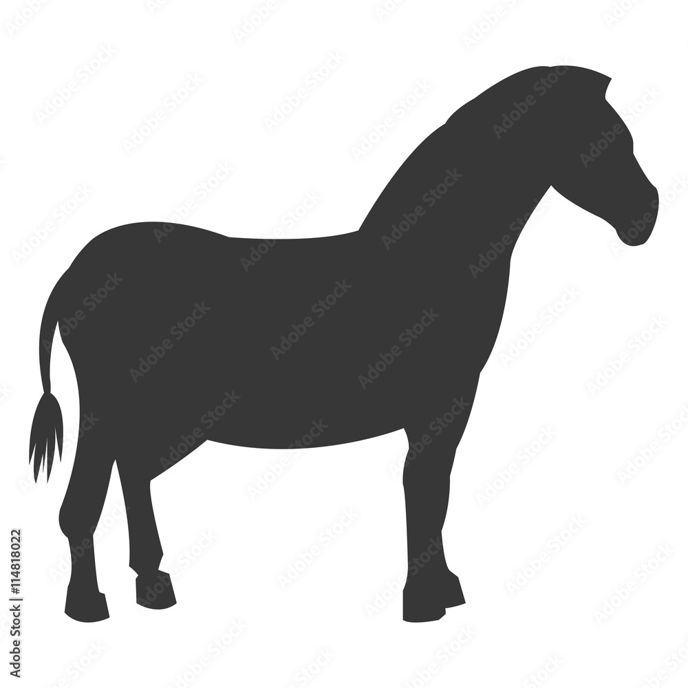 zebra silhouette icon