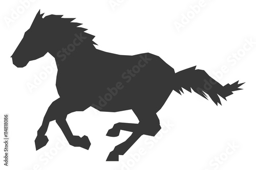 horse silhouette icon