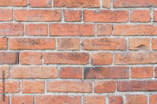 Orange wall bricks as background texture