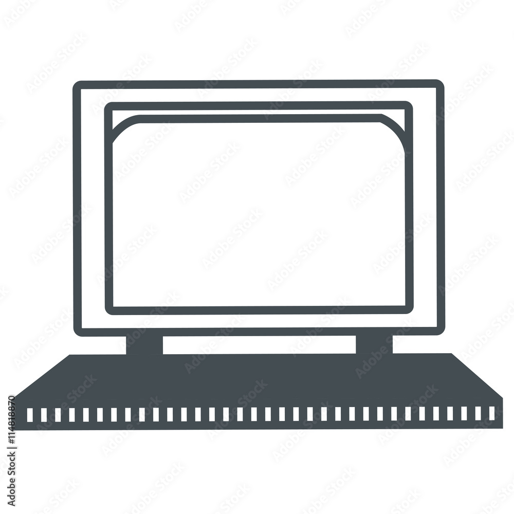 grey computer icon grey computer icon