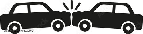 Car accident - icon for car insurance