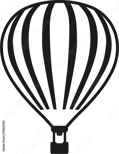 Hot air balloon with details