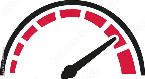 Icon of a speed in two colors