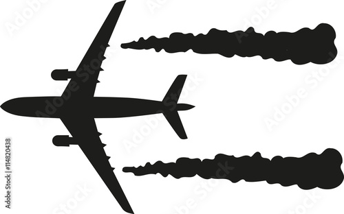 Airplane - combustion kerosin
