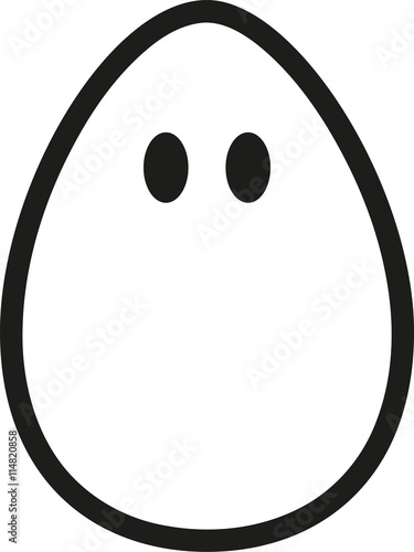 Egg with eyes