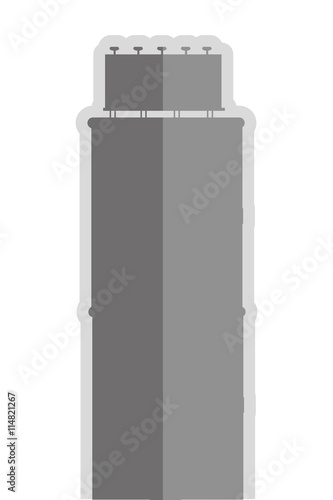 skyscraper silhouette icon