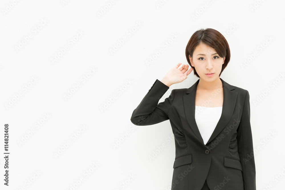 asian businesswoman isolated on white background asian businesswoman isolated on white background