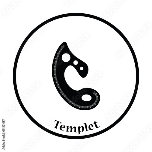 Tailor templet icon